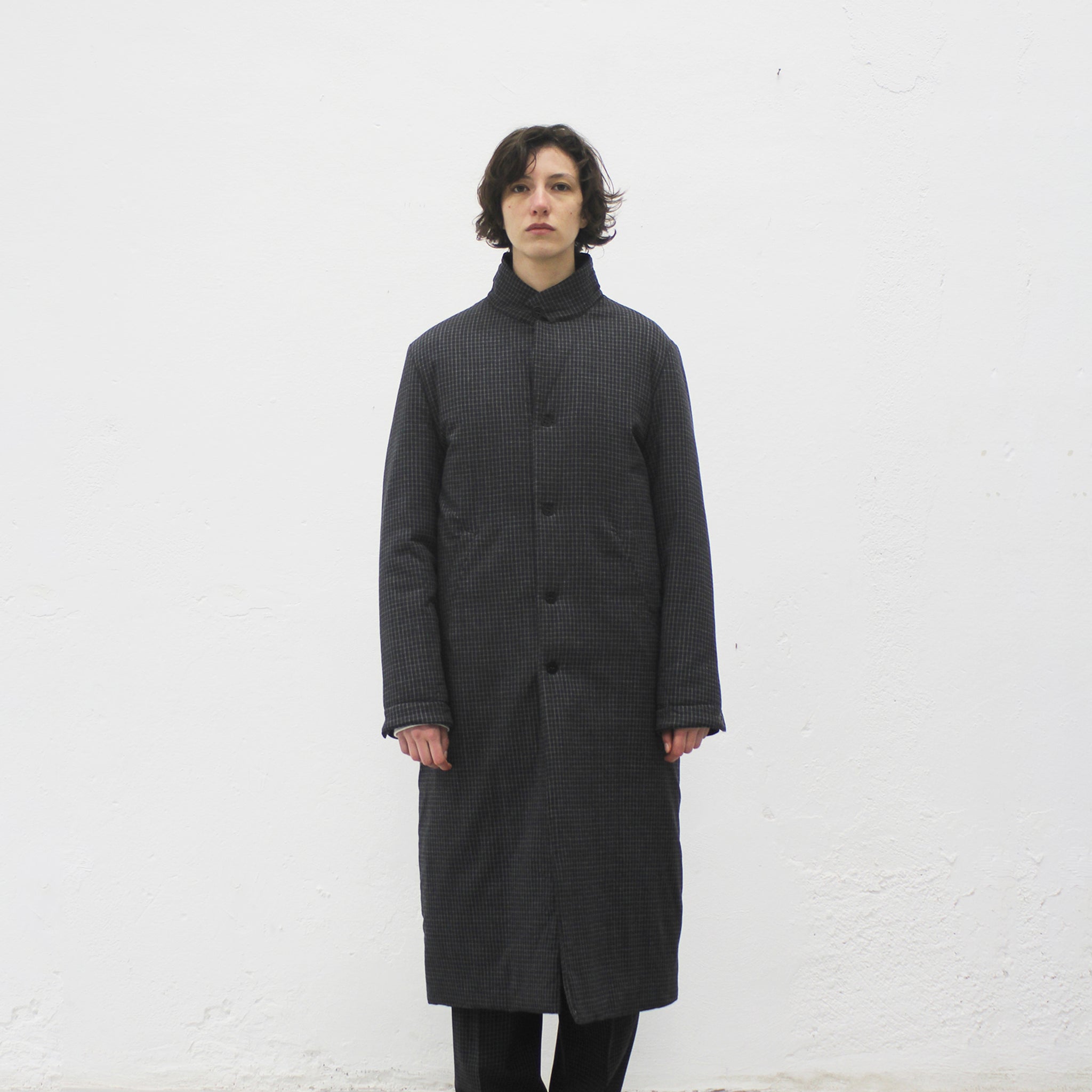 GOOSE DOWN LINED COAT