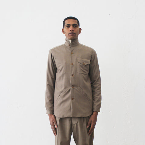LINED SHIRT WITH PATCH POCKETS