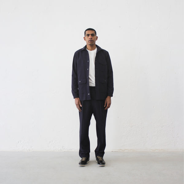 LINED SHIRT WITH PATCH POCKETS