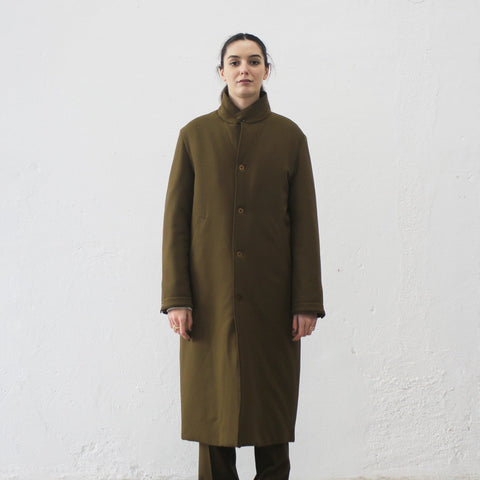 GOOSE DOWN LINED COAT