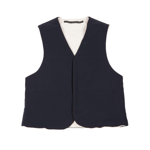 REVERSIBLE DOWN VEST WITH VELCRO