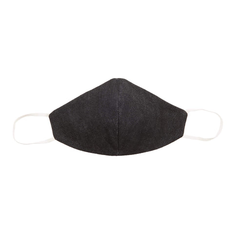 BLACK DENIM SAFETY FACE MASK